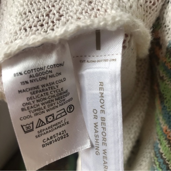 LOU & GREY Women’s Knitted Cropped Sweater Palm Print Size L - Picture 9 of 12